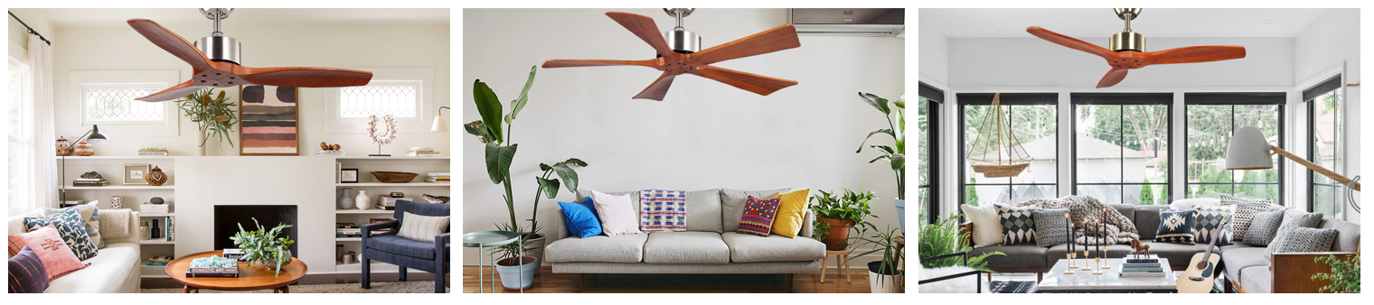 42 inch indoor ceiling fan with timber blades