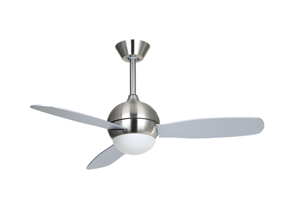 42in brushed nickel ceiling fan with light factory