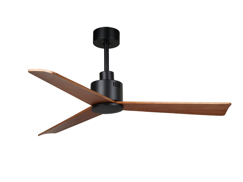 52 inch natural wood black ceiling fans