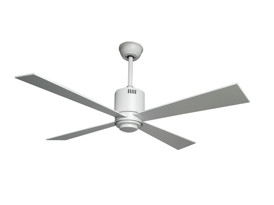 52 inch living room white ceiling fan without light