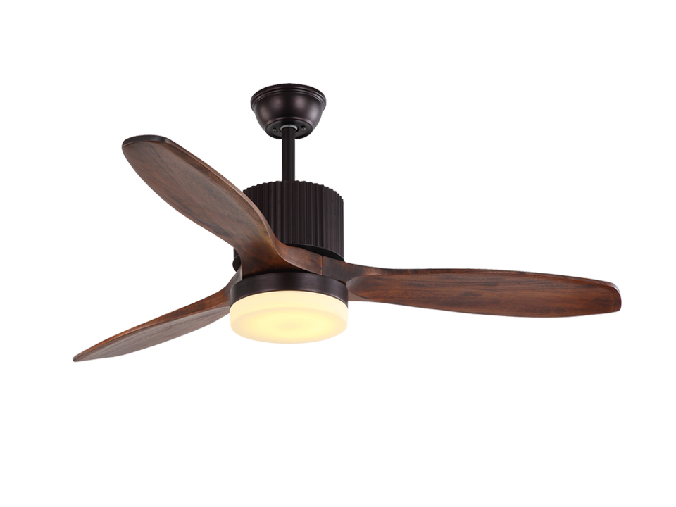 52 inch timber wood ceiling fans led light