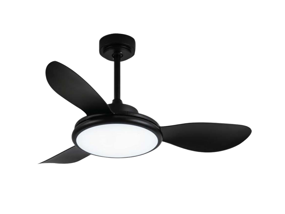 42 inch black ceiling fan with light