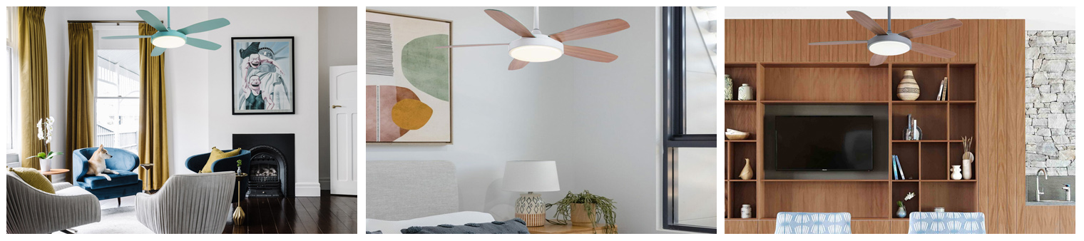 52 inch modern plywood ceiling fan LED light