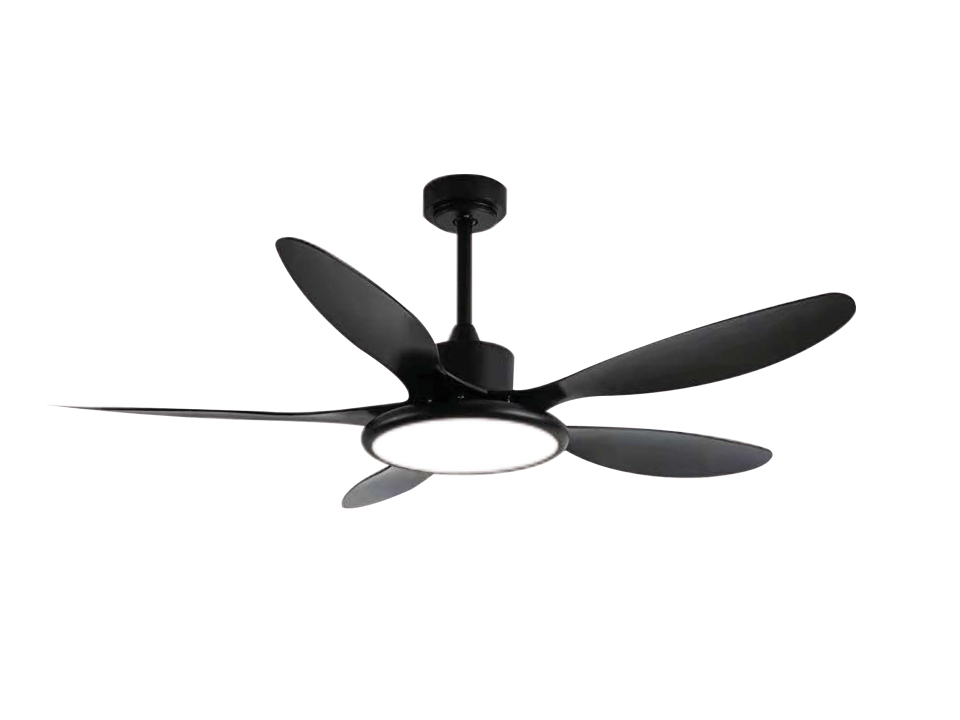 56 inch black ABS ceiling fan with light