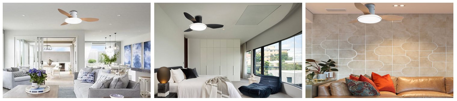 Recessed ceiling fan light