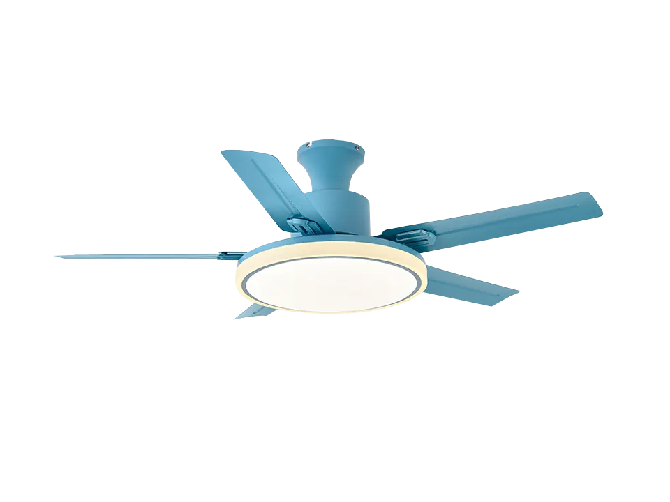 recessed stainless steel ceiling fan with light